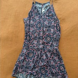 Ella Moss Women’s Floral Romper With Pockets, Size Small